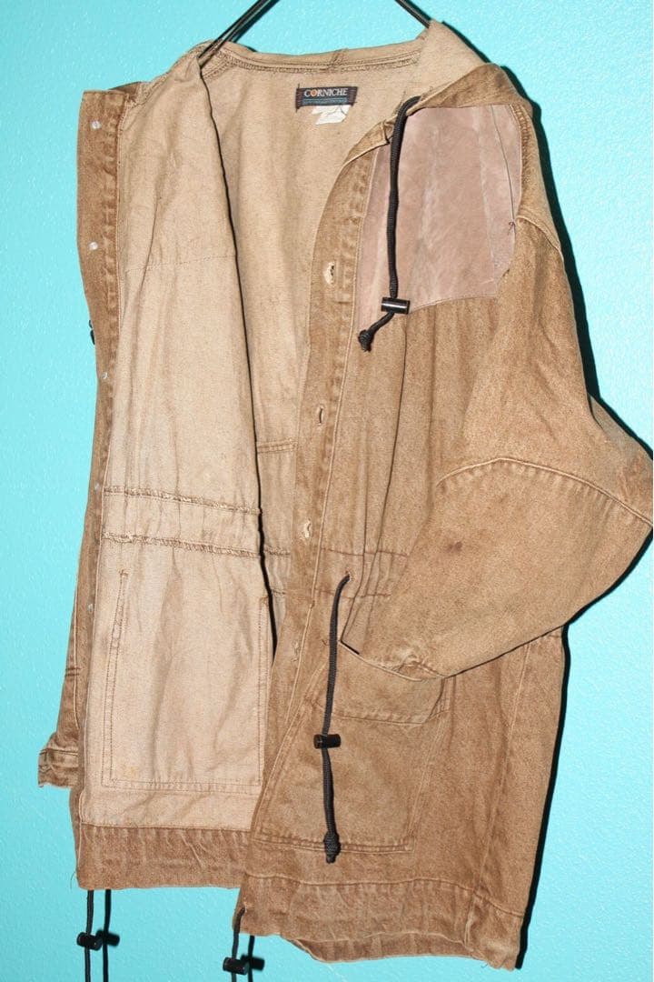 【80s❗️】CORNICHE デニム モッズコート L ブラウン 希少