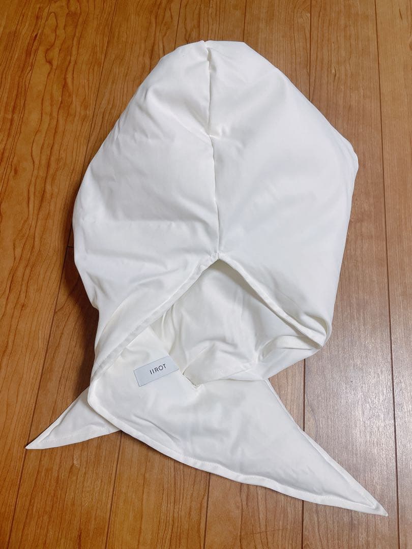 iirot イロットPadded Hoodie white UABY バラクラバ