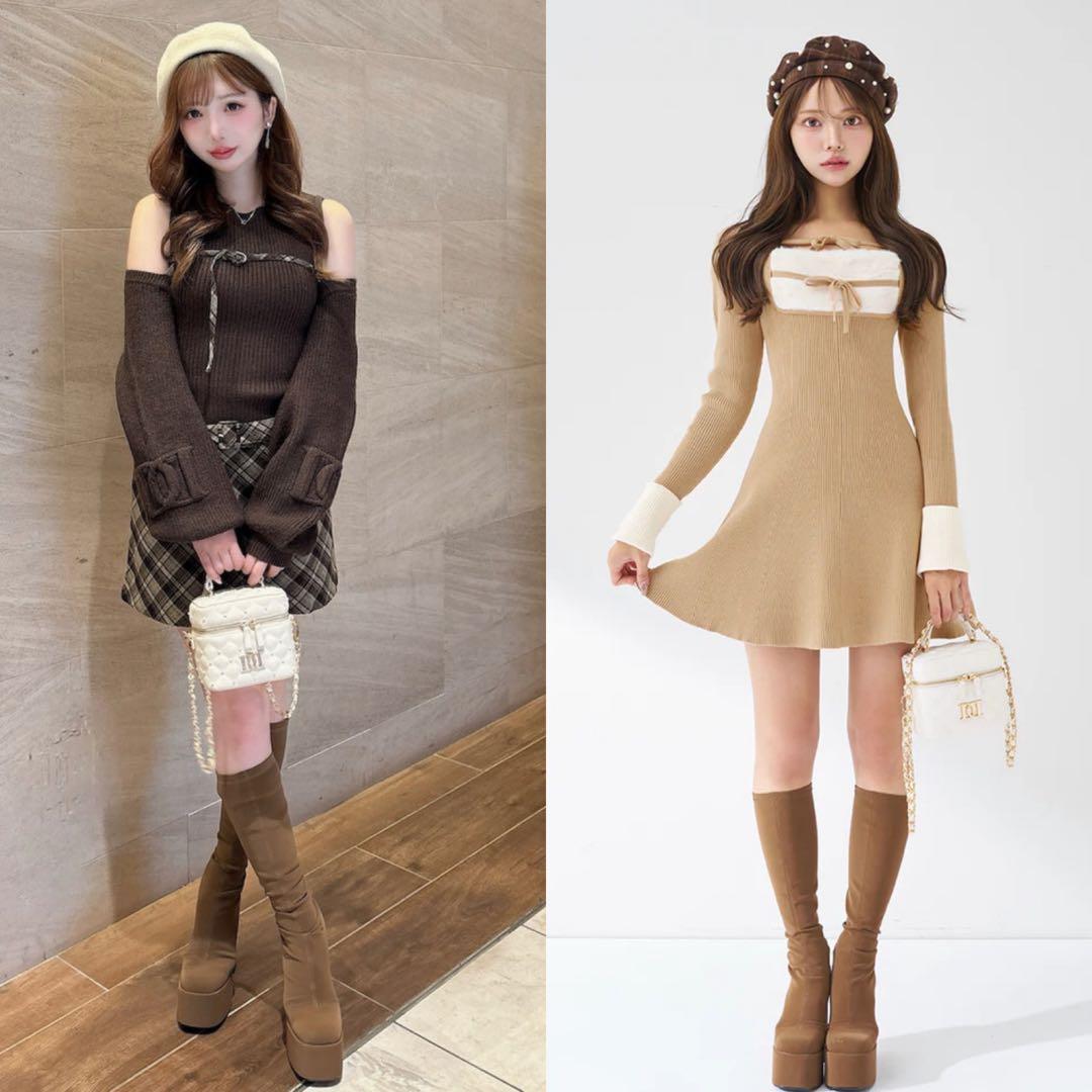 【完売商品・新品】ダーリッチ　ウルトラストレッチロングブーツ Mサイズ