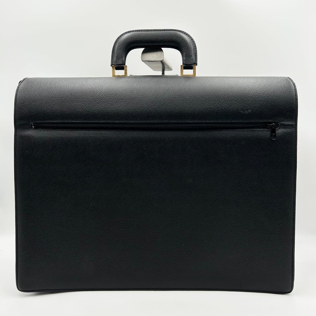 美品✨ ルタヌア ダレスバッグ ビジネスバッグ シボ革 ブラック 自立 保管袋