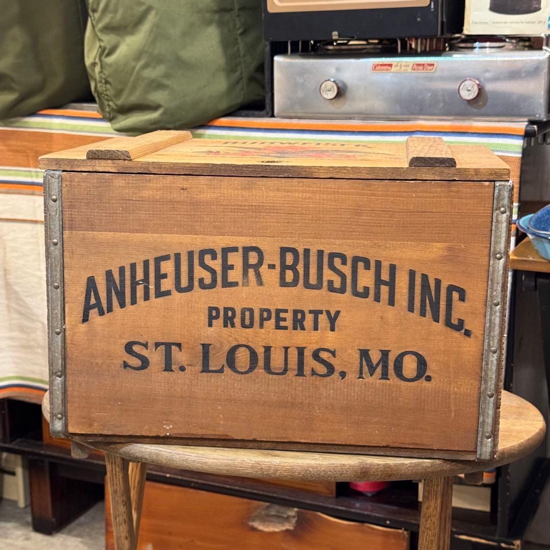 【超美品】Budweiser ヴィンテージ木箱