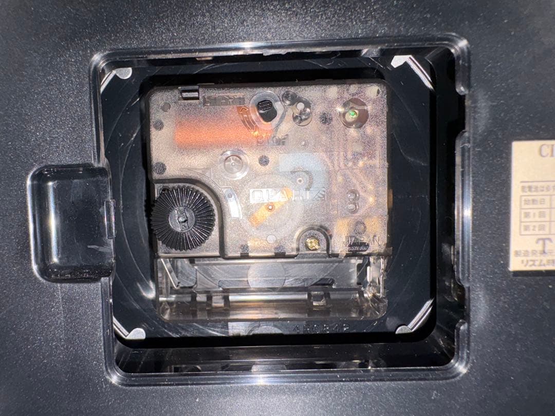 未使用 80's シチズン ブラックスキー4RG842 置き時計
