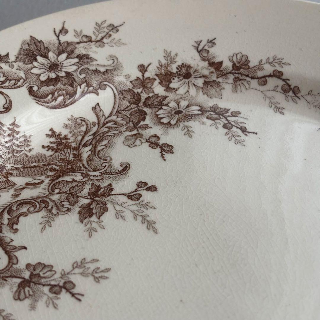 フランスアンティーク ショワジールロワ POMPADOUR ディナープレートA