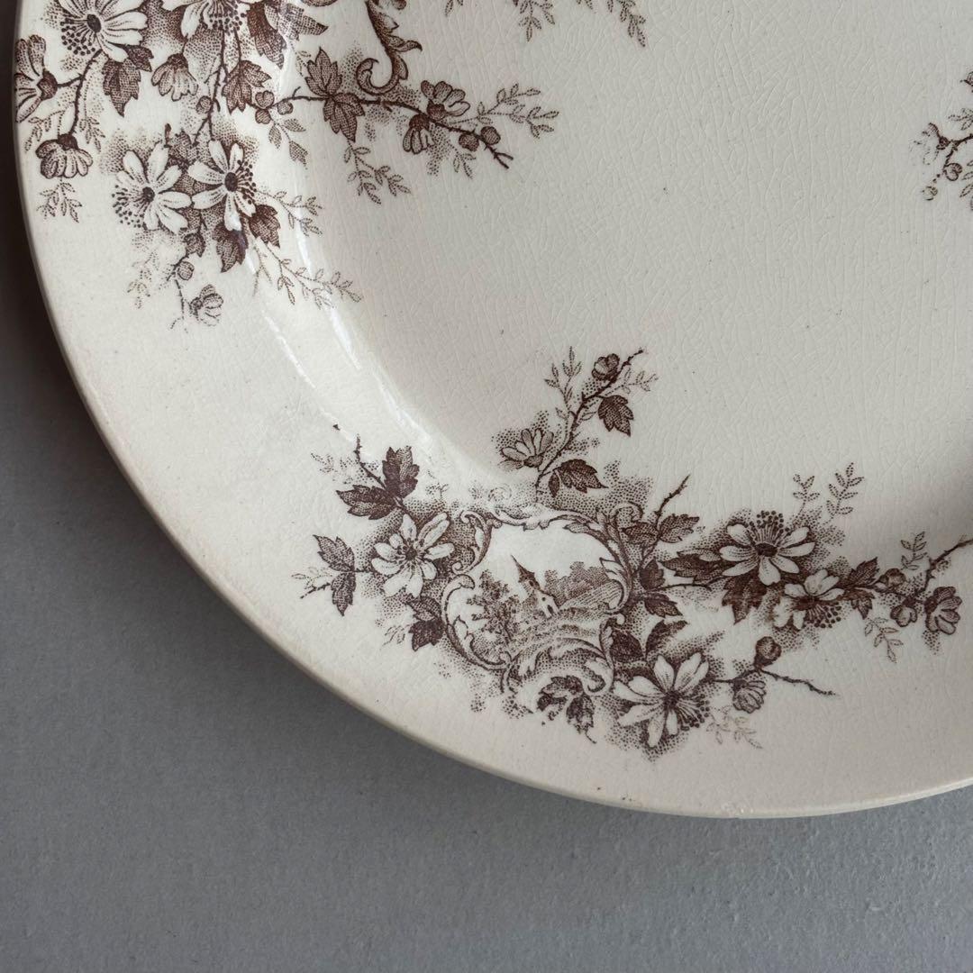 フランスアンティーク ショワジールロワ POMPADOUR ディナープレートA