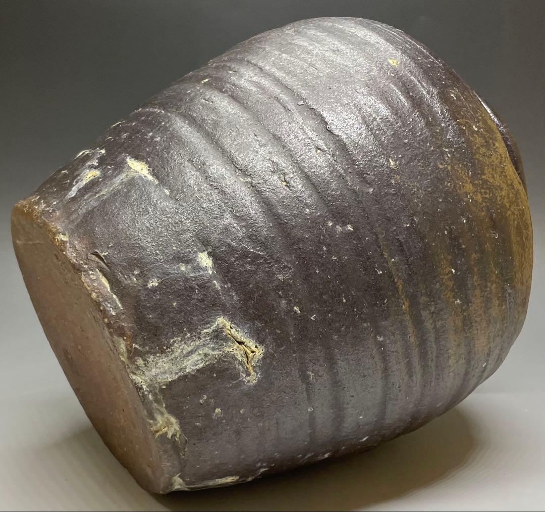 ヨシモ※プロフ必読※　古備前　室町末期　波状文壺　窯印有　w25w