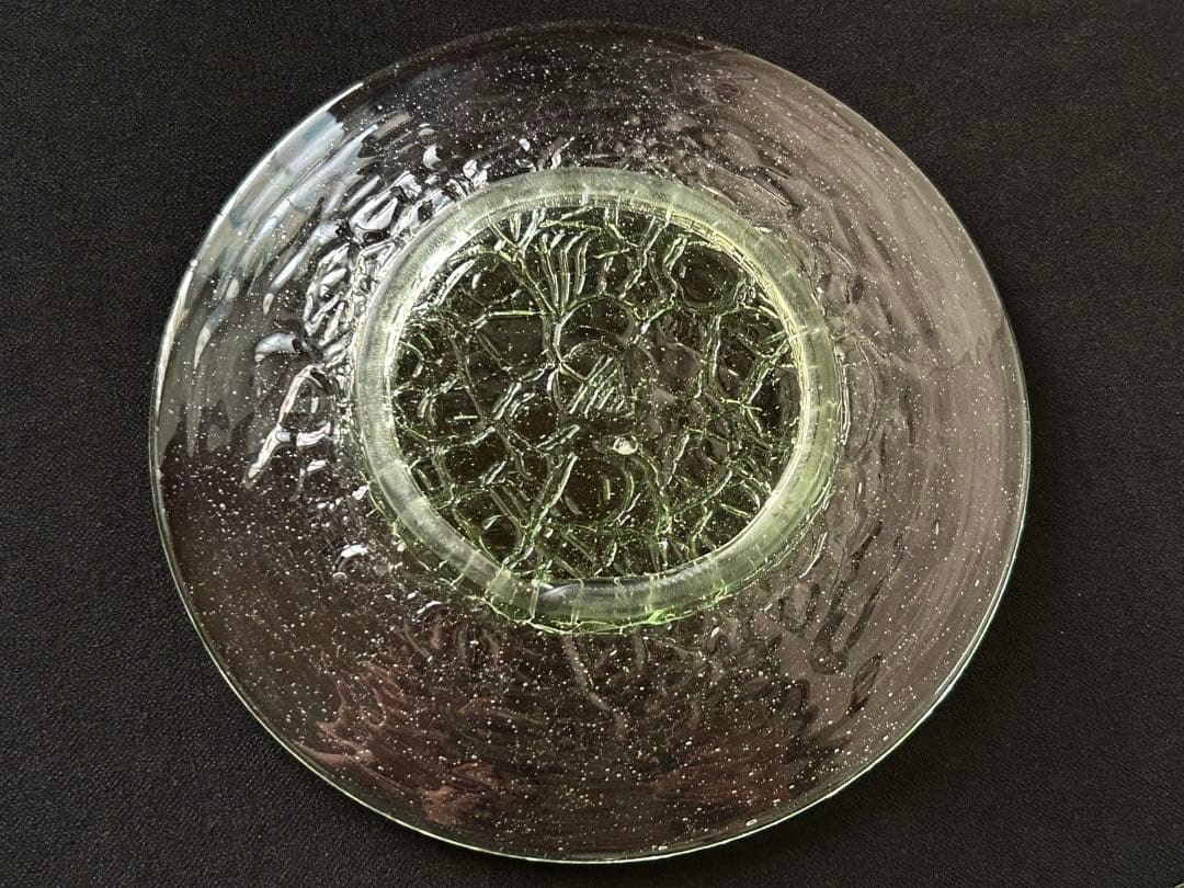 沖縄　琉球ガラス　稲嶺盛吉　皿セット