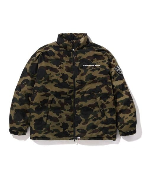 ジャケット・アウター A BATHING APE 1ST CAMO DOWN JACKET