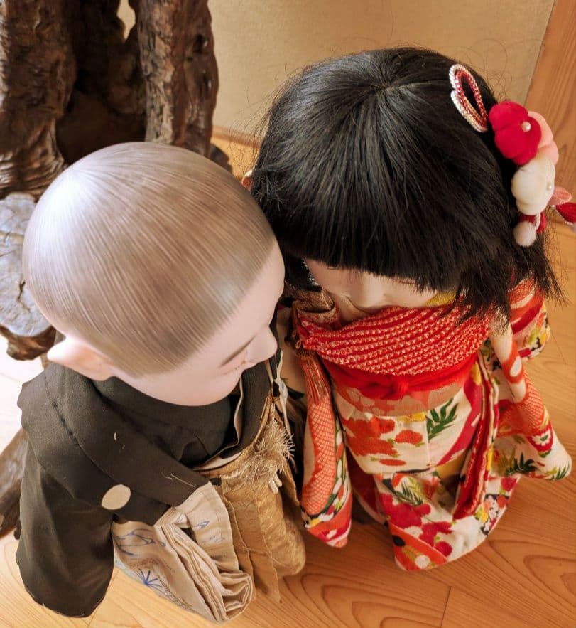 【専用】15号 戦前　戦中結納　 市松人形着物　丸平　大木平蔵　ビスクドール