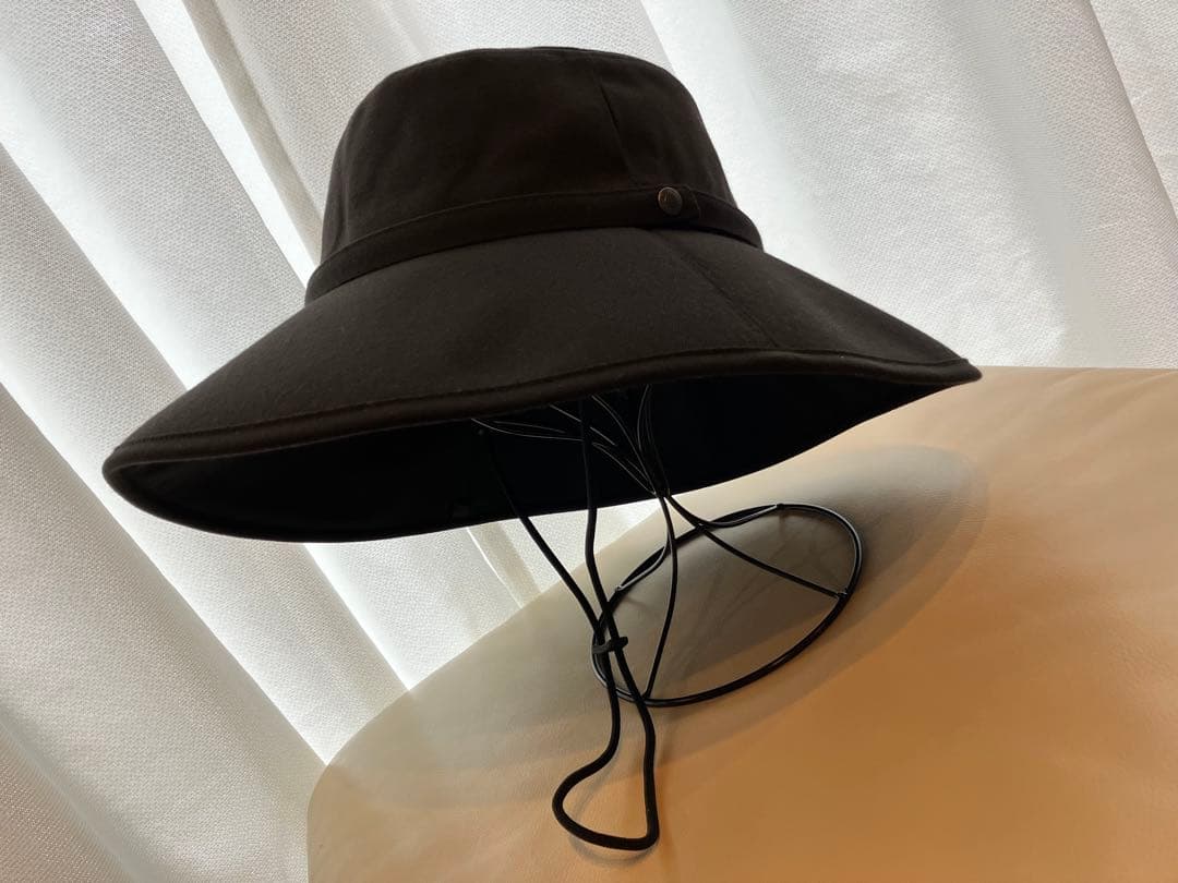 新品　試着のみ　サンバリア　黒　ウィンドハット　Lサイズ