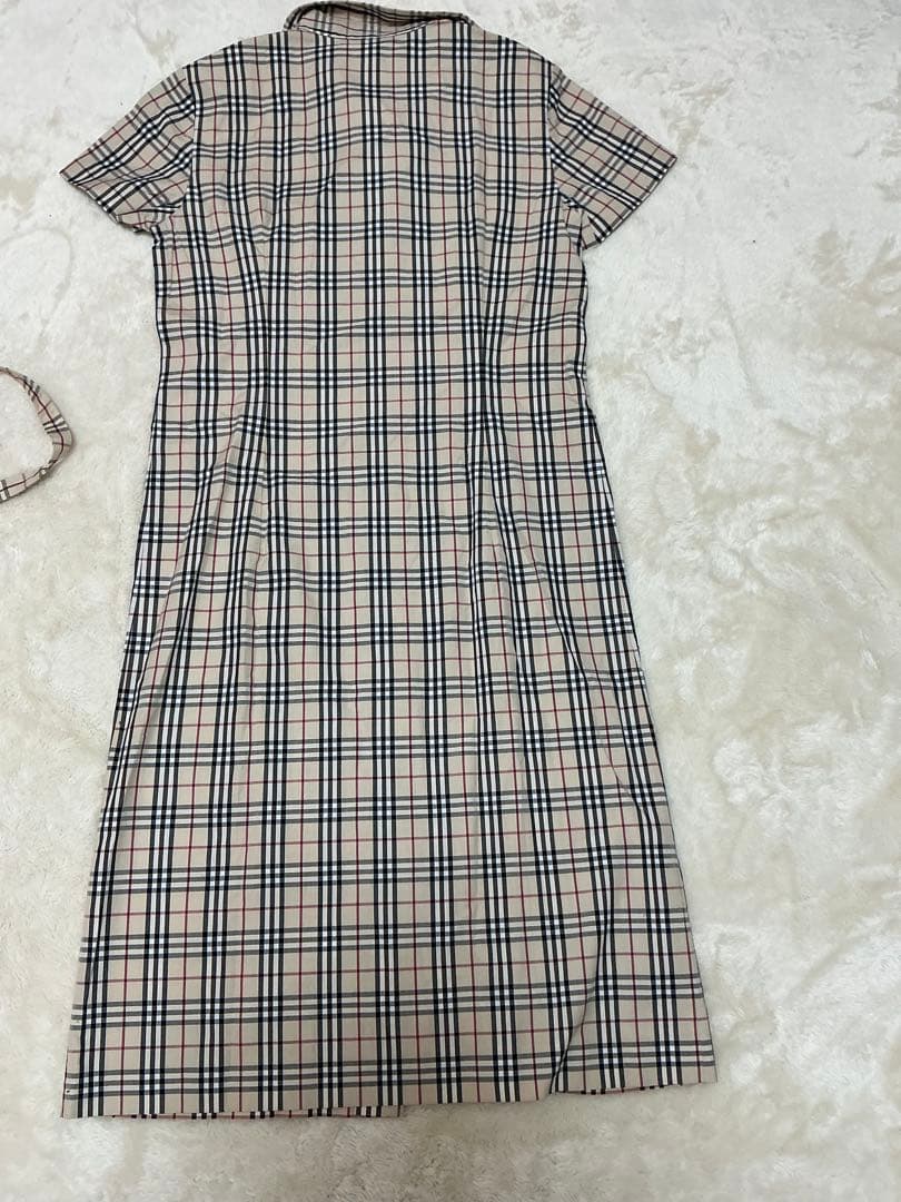 BURBERRY チェック柄 半袖ワンピース