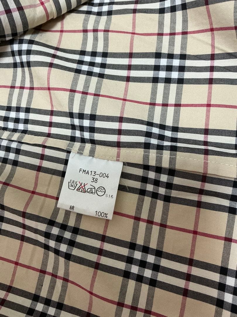 BURBERRY チェック柄 半袖ワンピース