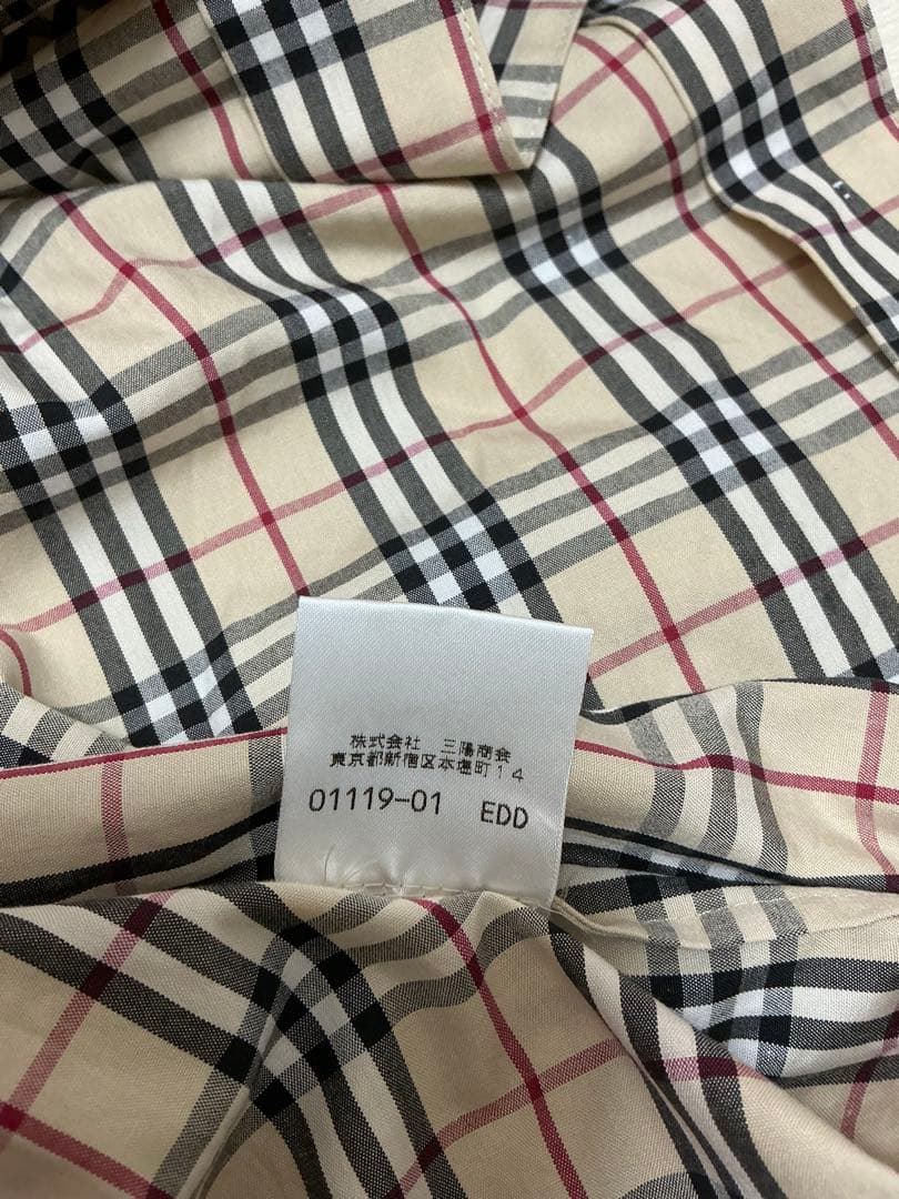 BURBERRY チェック柄 半袖ワンピース