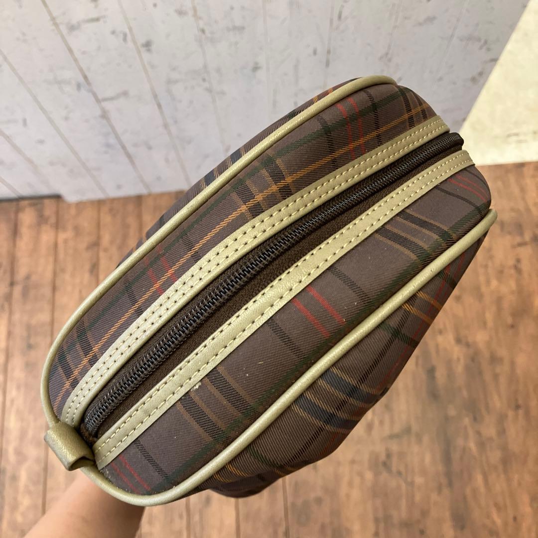 アンティーク ゴルフクラブケース キャディバッグ 1口 クラブバッグ チェック柄