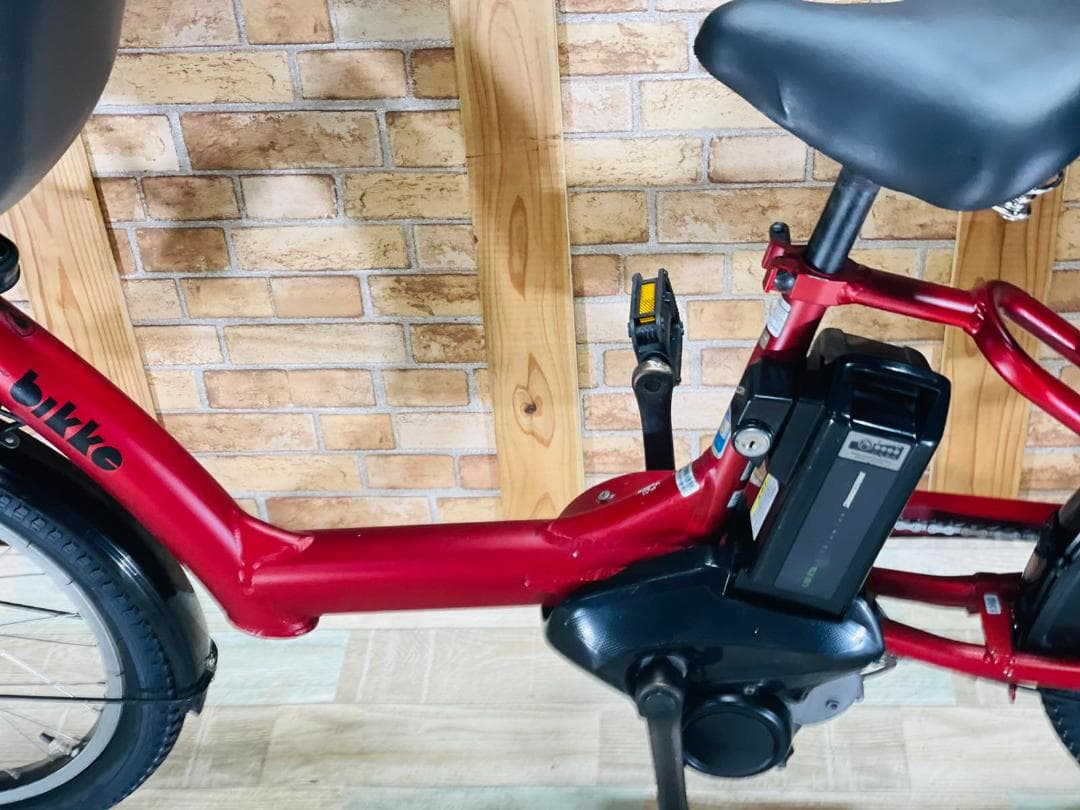 2018 レッド 超人気 BIKKE ブリヂストン電動アシスト自転車 H1302