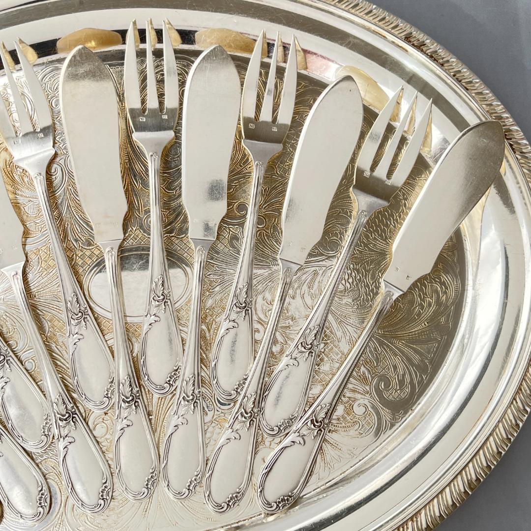 【仏蘭西】 Louis XV カトラリーセット 12本　ルイ15世様式