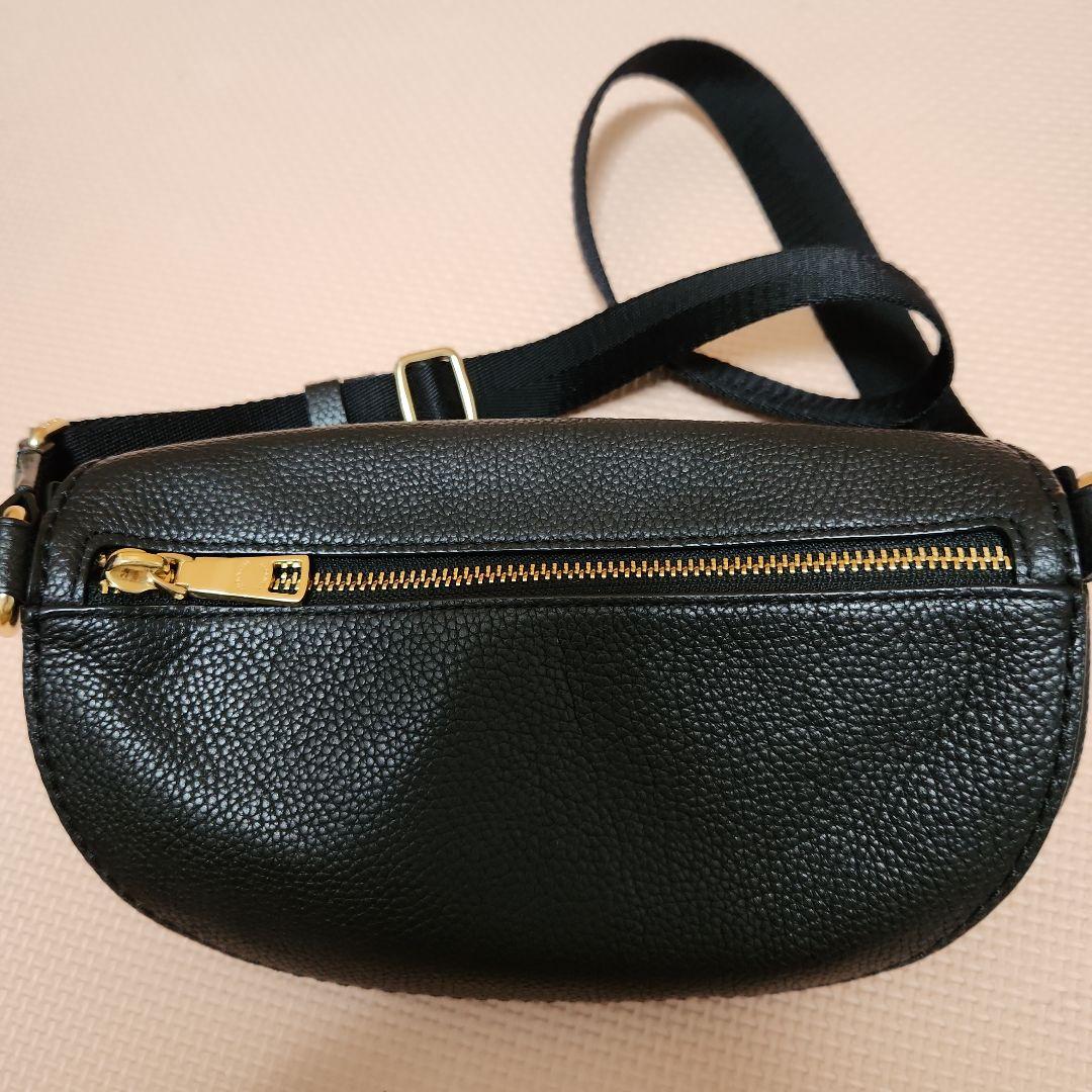 COACHコーチ　ボディバッグ　ウエストバッグ　レザー　ブラック