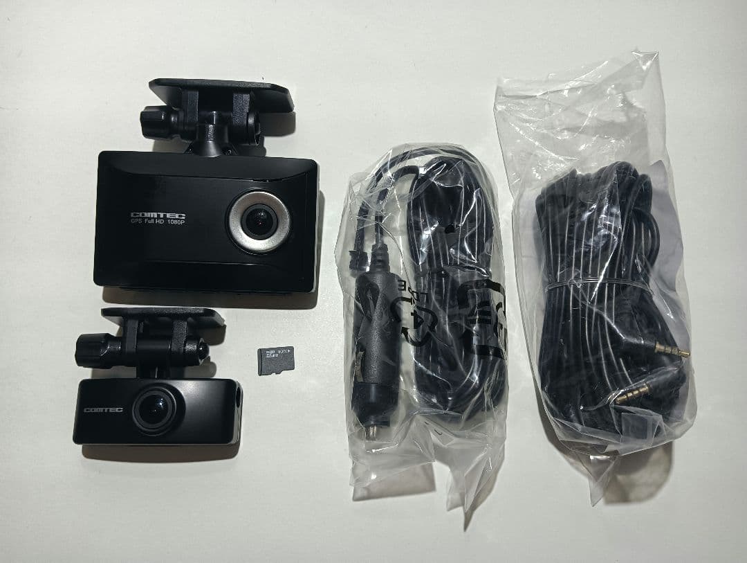 759【作動確認済】コムテック HDR965GW 前後カメラGPS搭載 ドラレコ