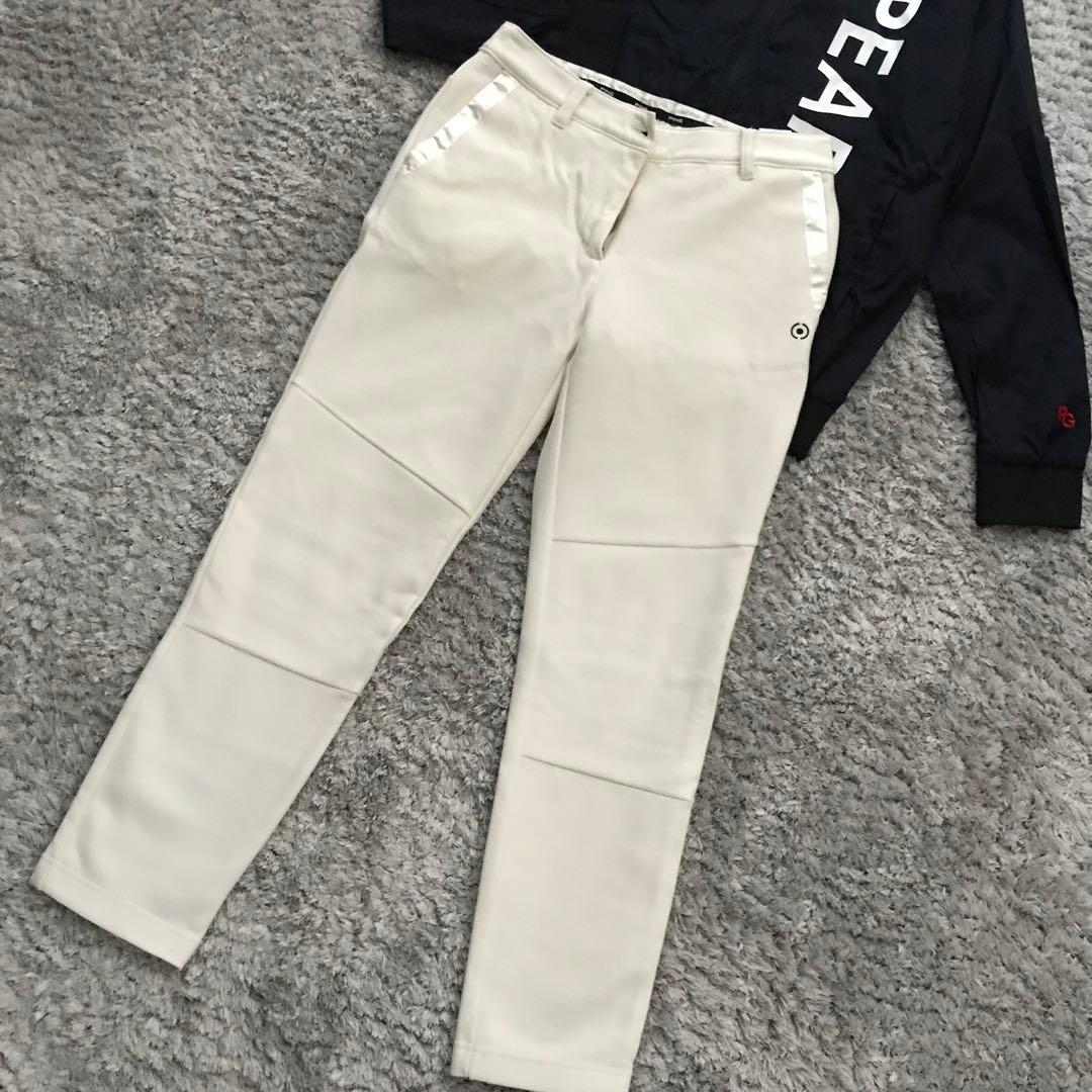PING 裏起毛パンツ　サイズS ホワイト　レディース　ゴルフウェア