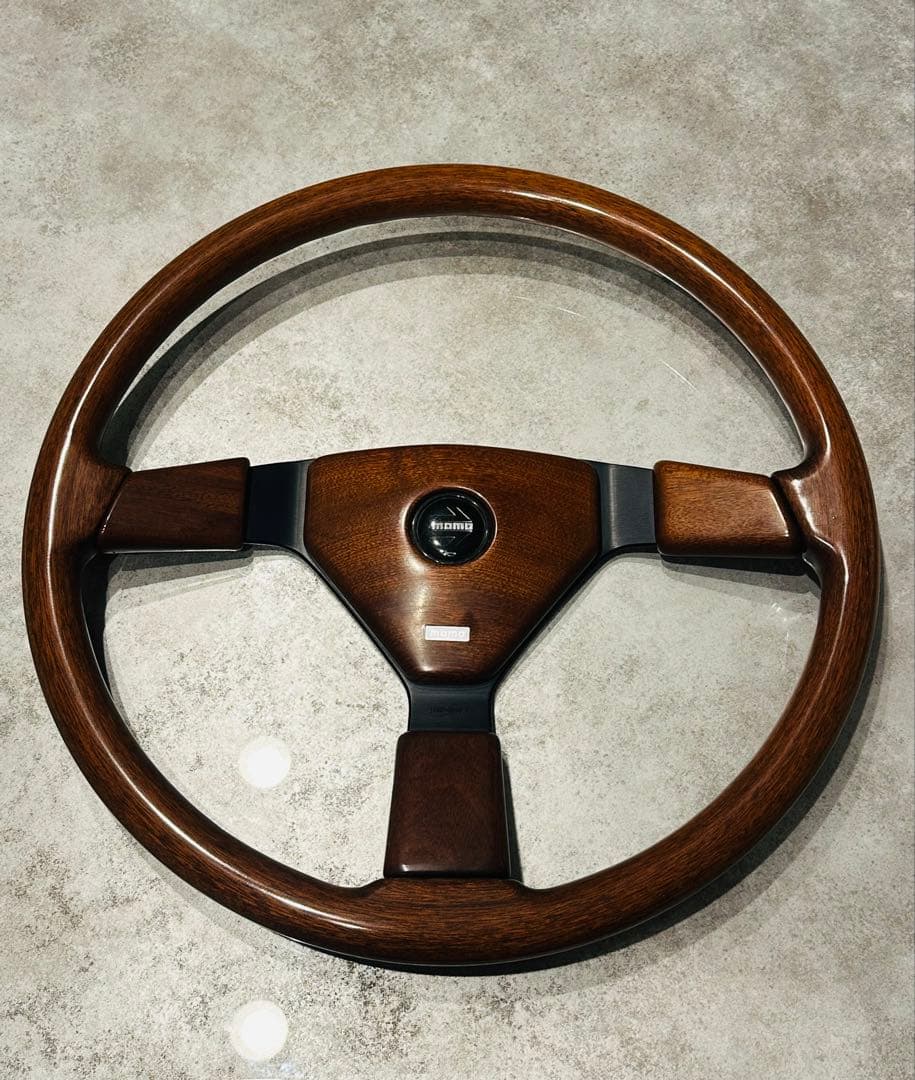 momo ウッド ステアリング トラック ハンドル 超希少 当時物 デコトラ