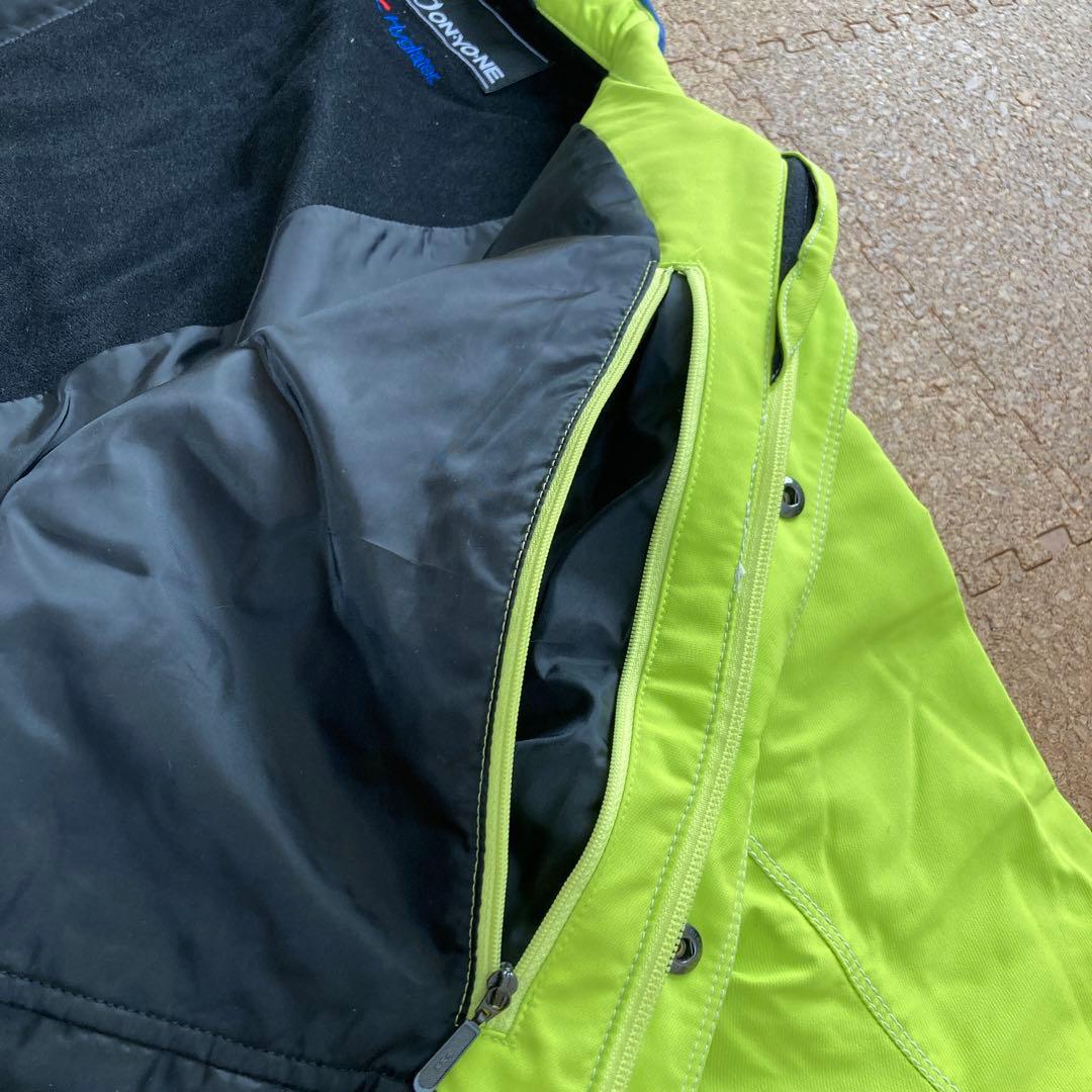 【レア】オンヨネ ONYONE スキーウェア スキー スノボジャケットSメンズ黄