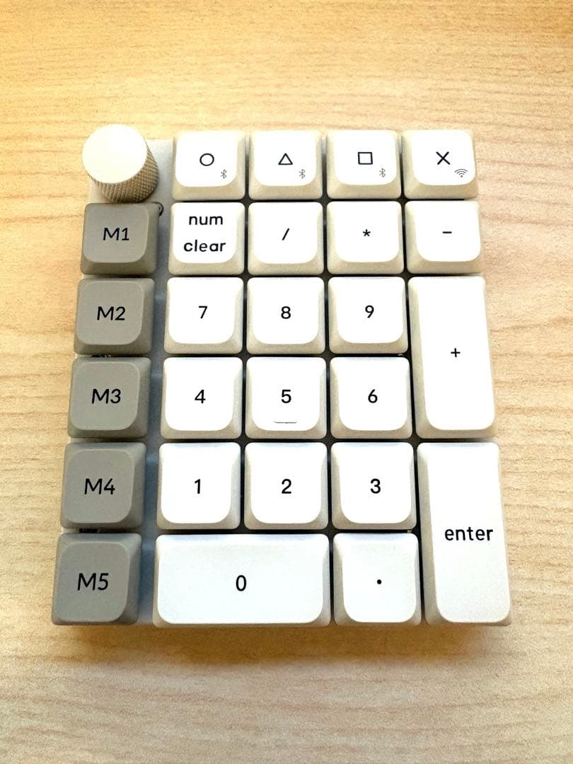 Keychron K0 MAX 静音赤軸 テンキー レトロホワイト サイレント