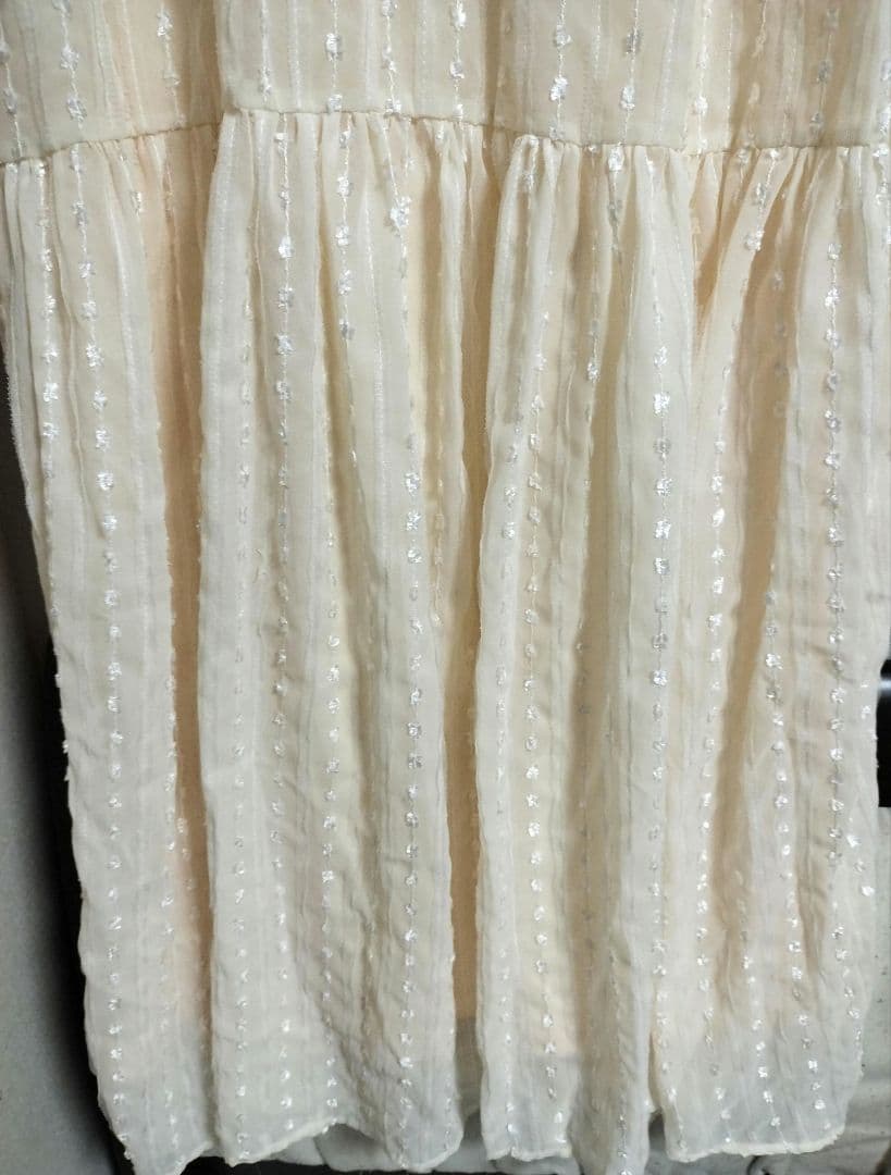 honono バルーンスリーブワンピース　授乳服　マタニティ　ワンピース　L