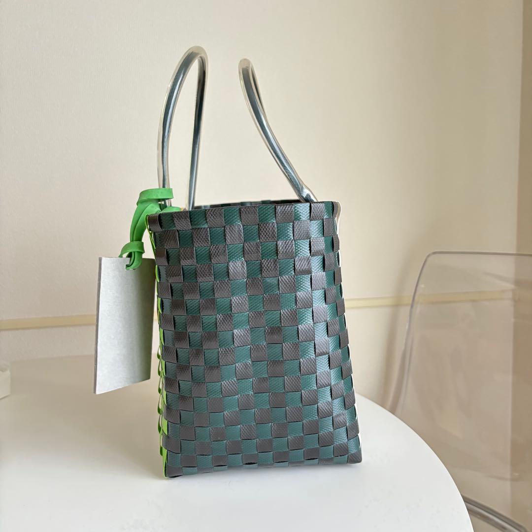 MARNI MARKET かごバッグ グリーン