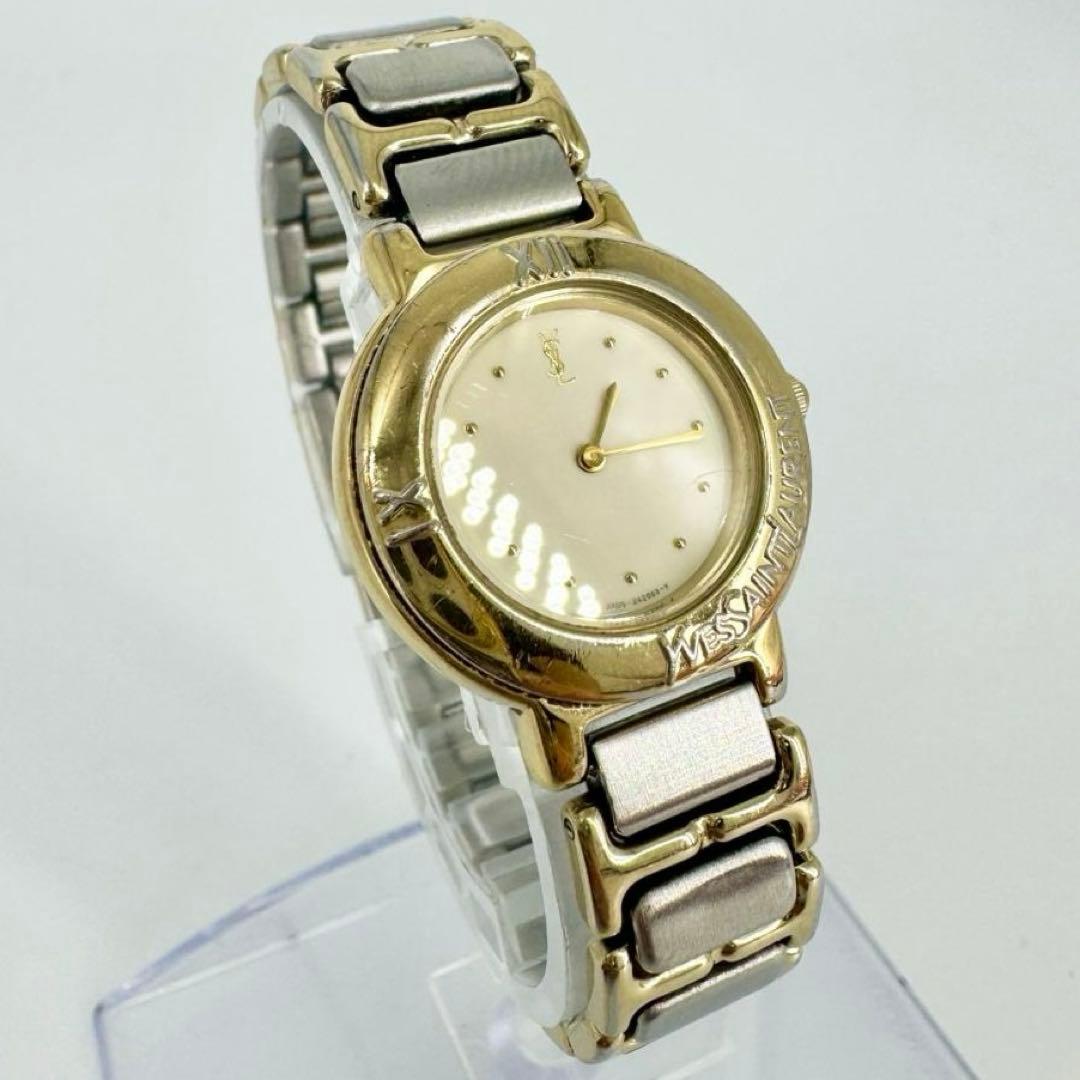 【新品電池】YVESSAINTLAURENT コンビ レディース 腕時計