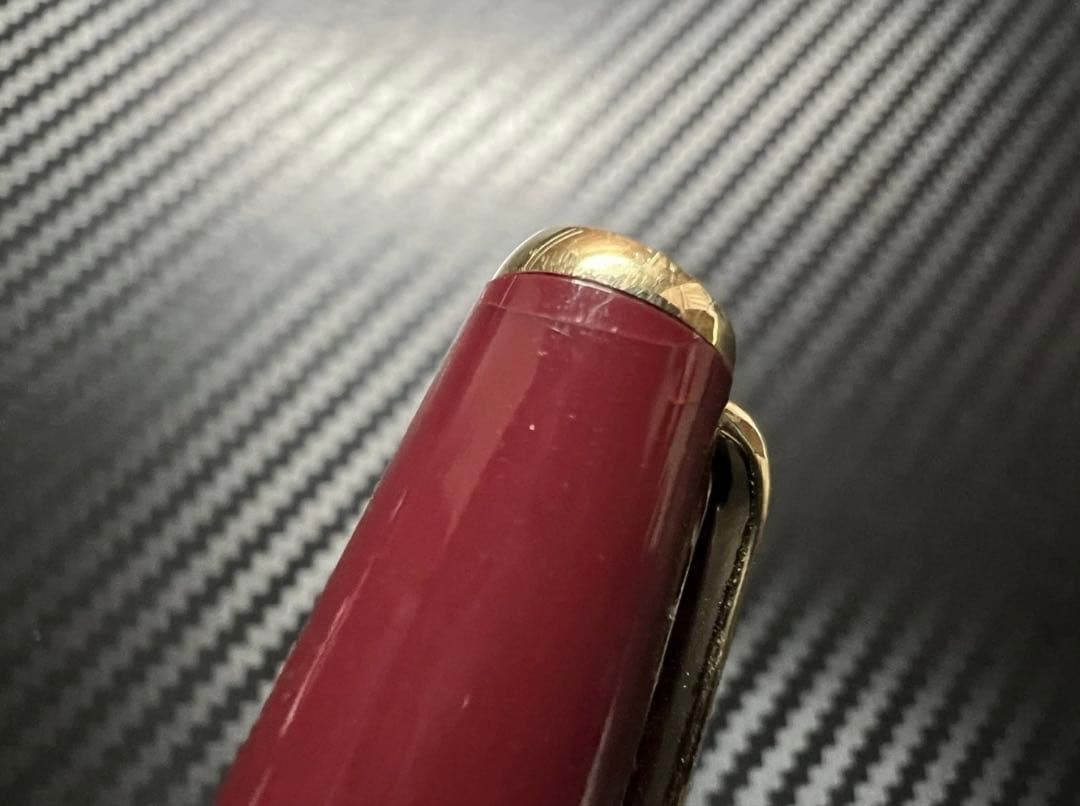 美品 モンブラン クラシック 万年筆 ボルドー EF 極細字