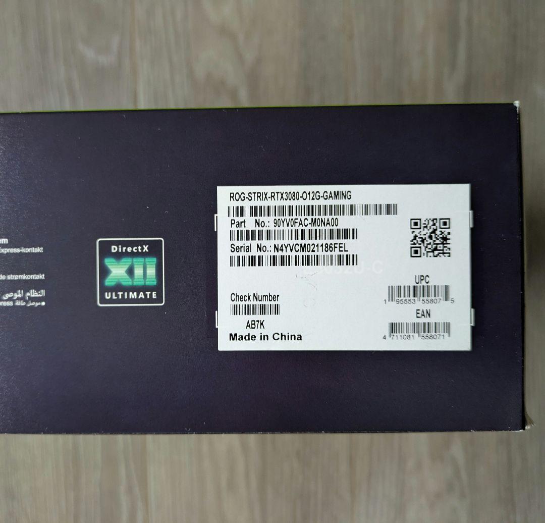 ASUS ROG Strix RTX 3080 12GB LHR版