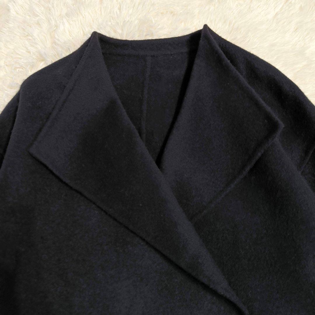 【未使用】7-IDconcept メリノウール リバーコート ブラック