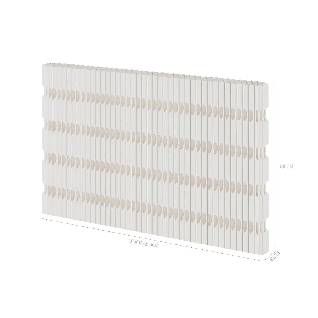 パーテーション間仕切り折り畳み式高さ1.8ｍ長さ1ｍ-2ｍ組立不要ついたて目隠し