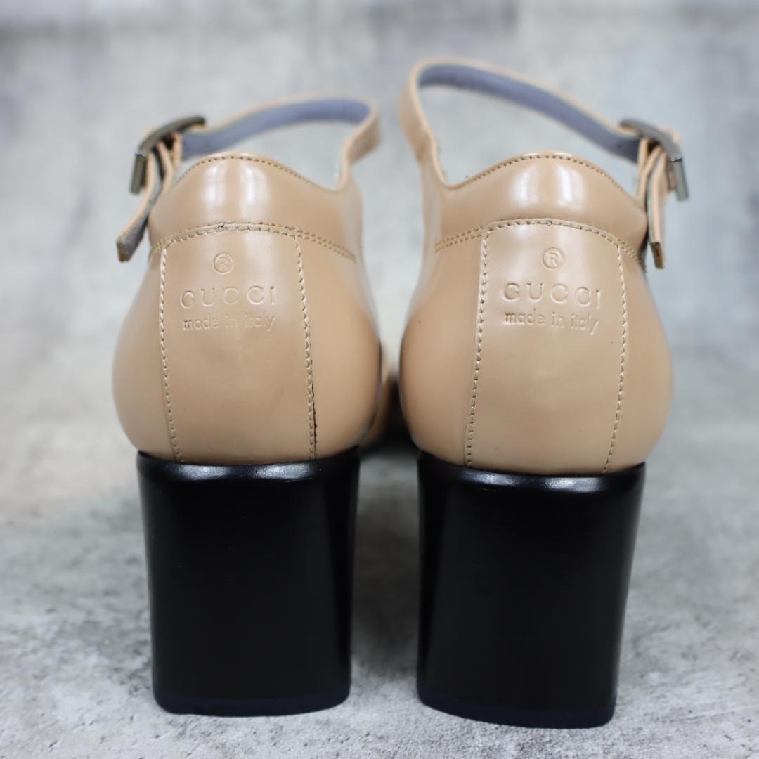 GUCCI グッチ パンプス ミュール ベージュ レディース 箱・保存袋付き