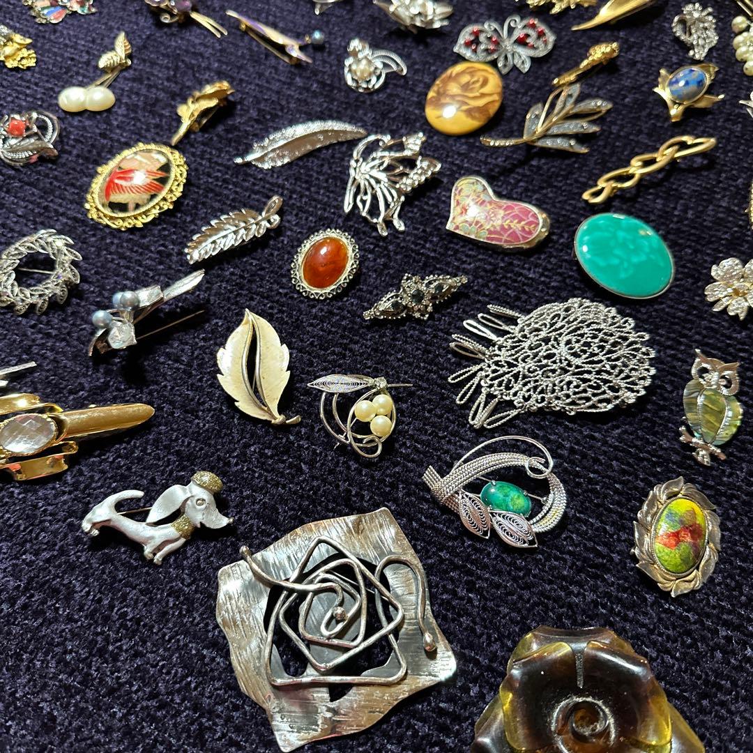 【vintage】ブローチ　130点以上　まとめ売り　大量