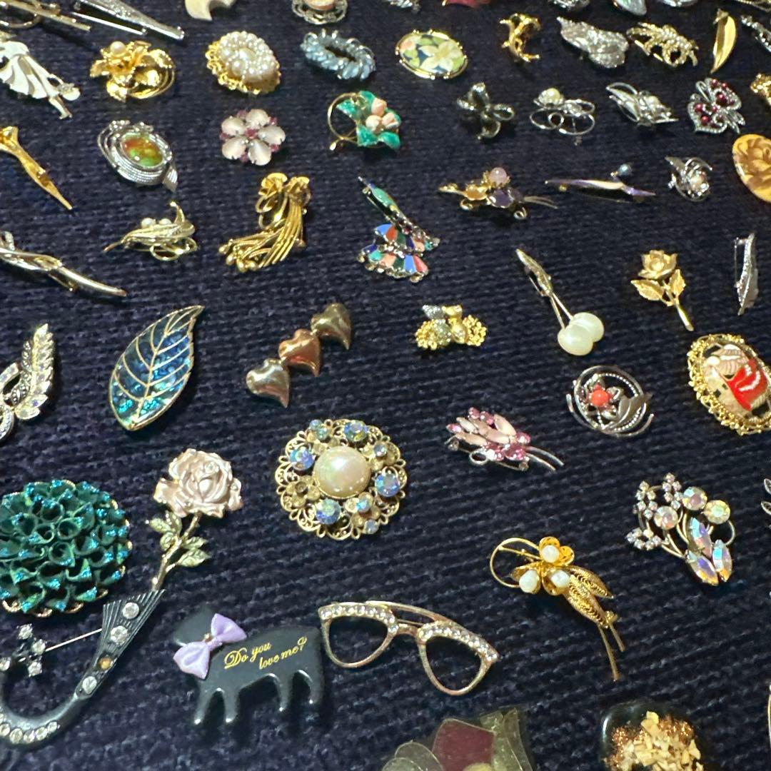 【vintage】ブローチ　130点以上　まとめ売り　大量