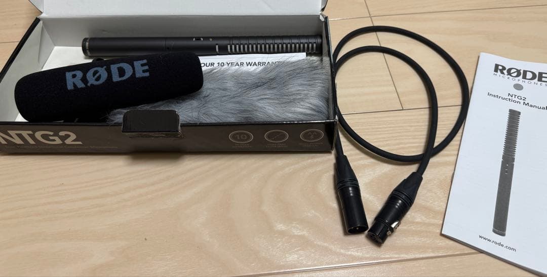 【ほぼ未使用美品】RØDE NTG2 ダイレクショナルコンデンサーマイク