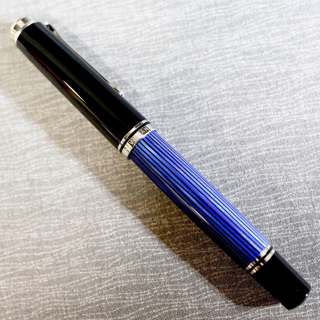 【極美品 送料込み】ペリカン ボールペン スーベレーン Ｒ８０５ 青縞