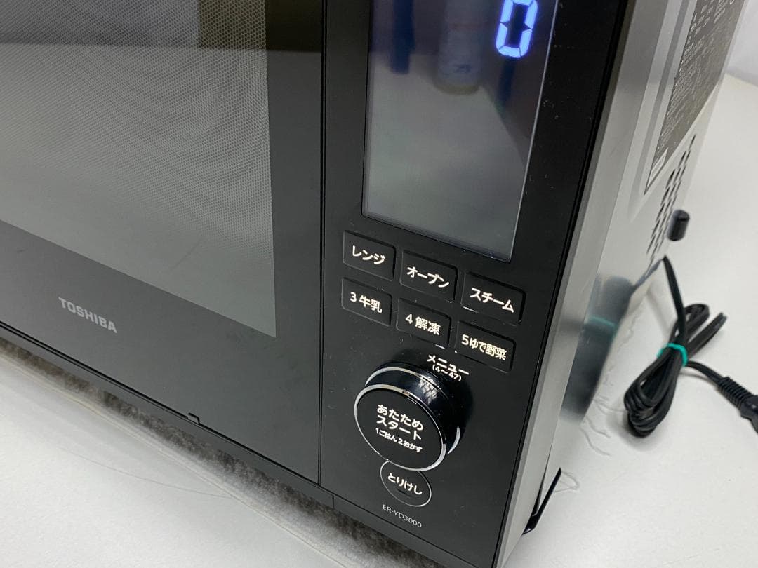 東芝 オーブンレンジ 石窯ドーム ER-YD3000（K） 2023年製
