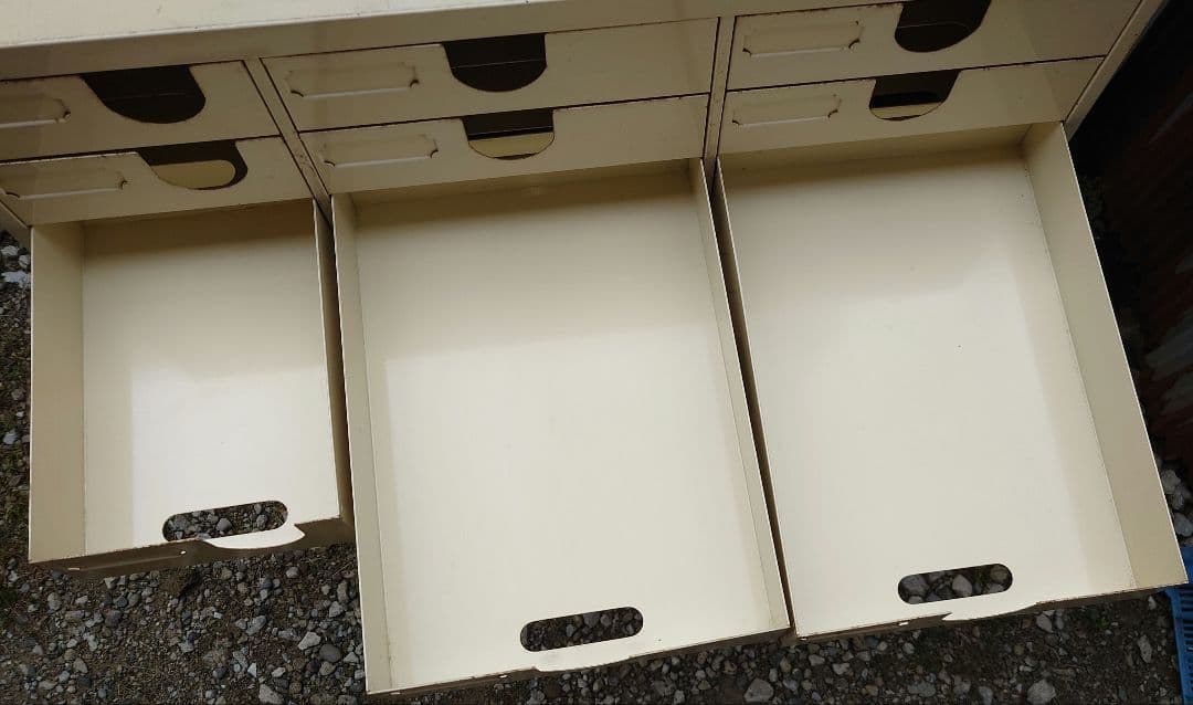 6段 スチール レターケース 引出し 小物入れ 書類ケース オフィス家具 レトロ