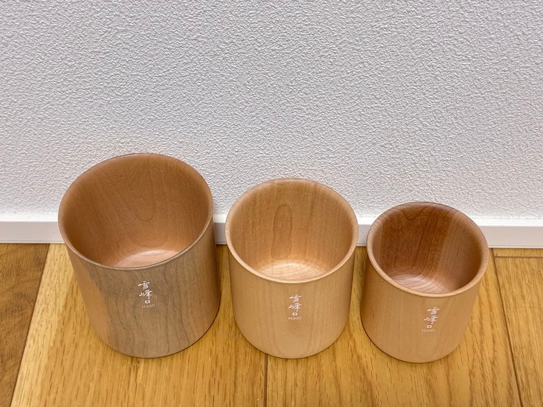 【激レア】スノーピーク　スタッキングウッドマグ　雪峰H450、H300、H200