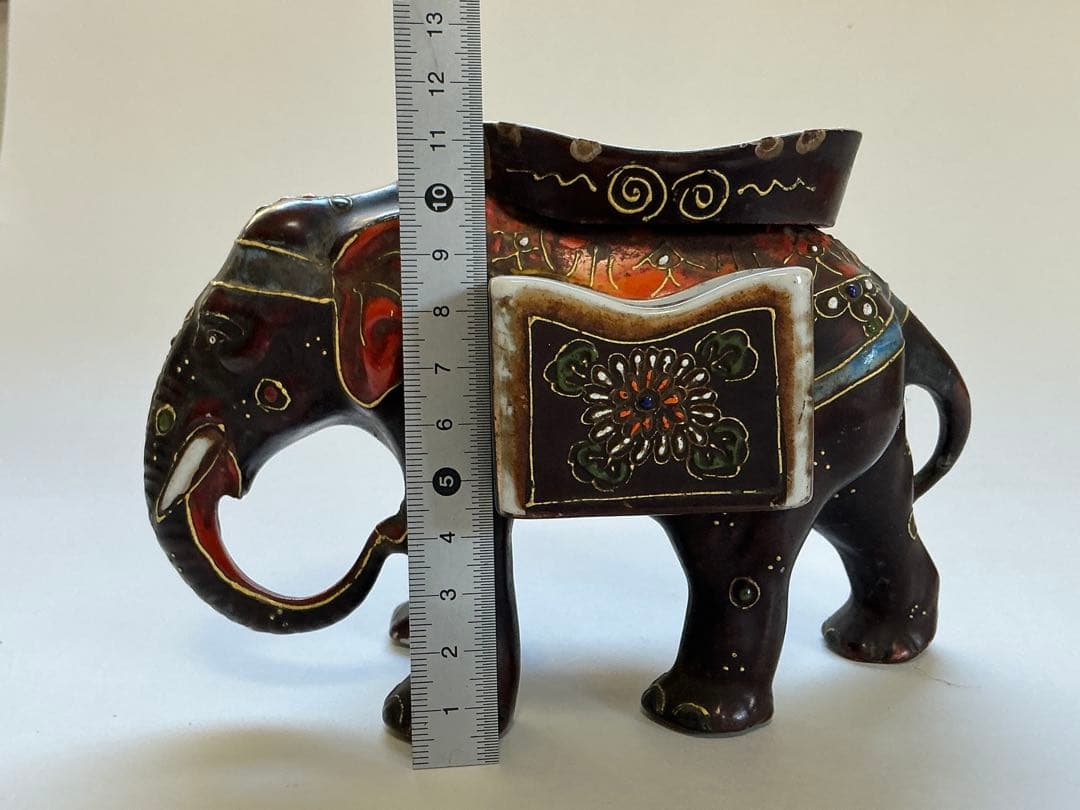 ゾウのマッチ立て 【薩摩 盛揚】 【1930年代？】