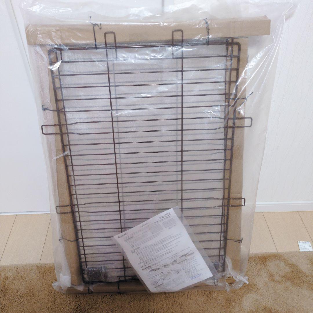 リッチェル 木製スライドペットサークル レギュラー ナチュラル 屋根付