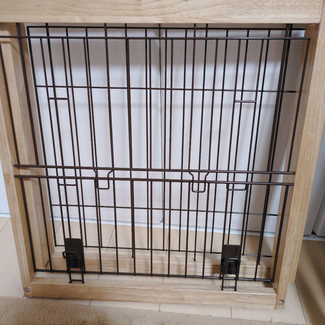 リッチェル 木製スライドペットサークル レギュラー ナチュラル 屋根付