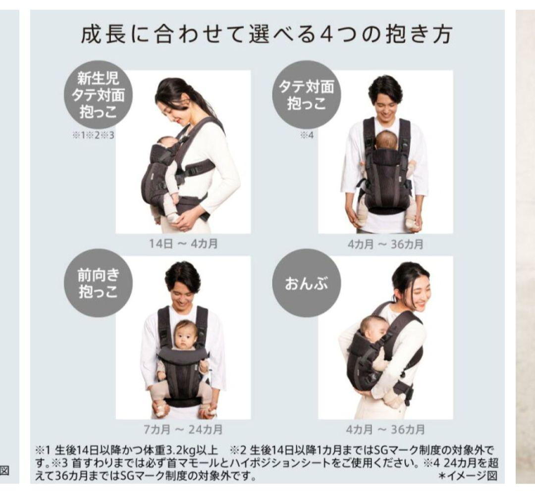 Aprica Laclis ラクリス 抱っこ紐 グレー