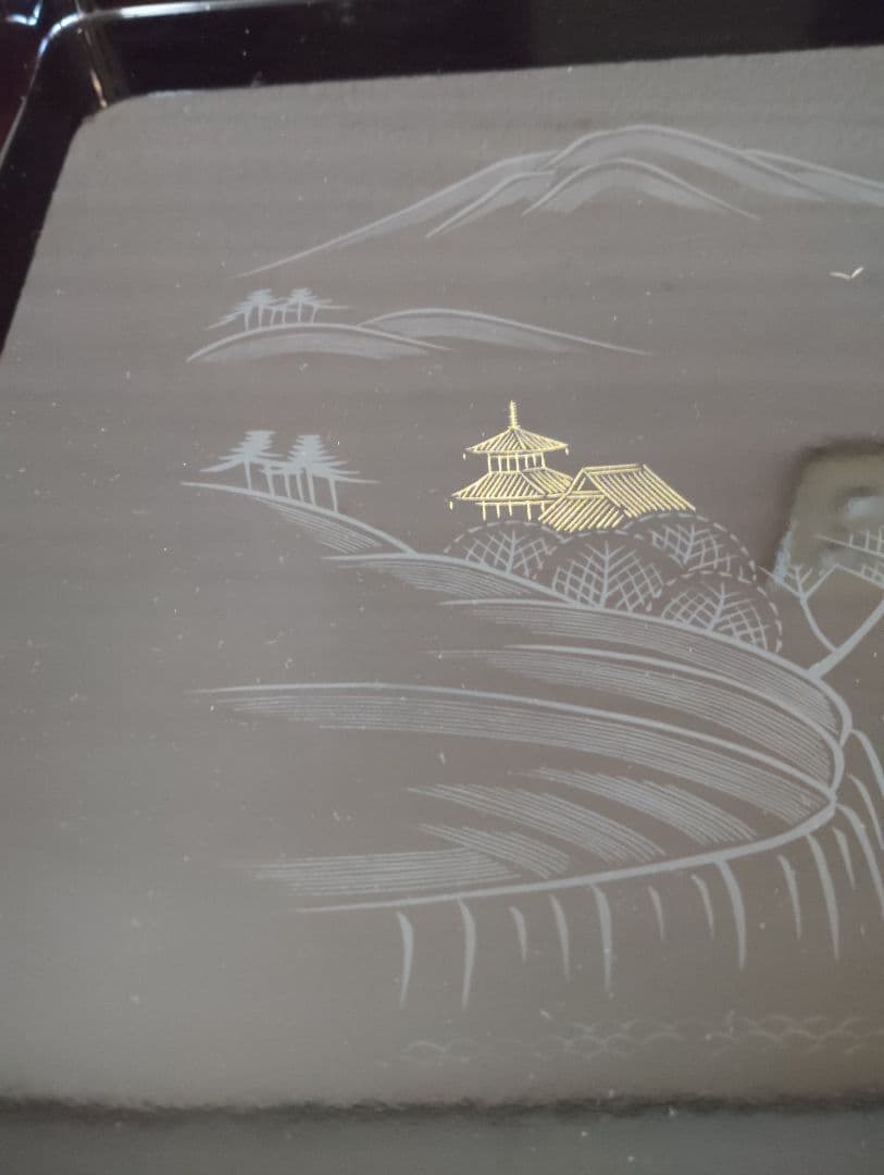 会津漆塗り　沈金　客膳セット　30セット