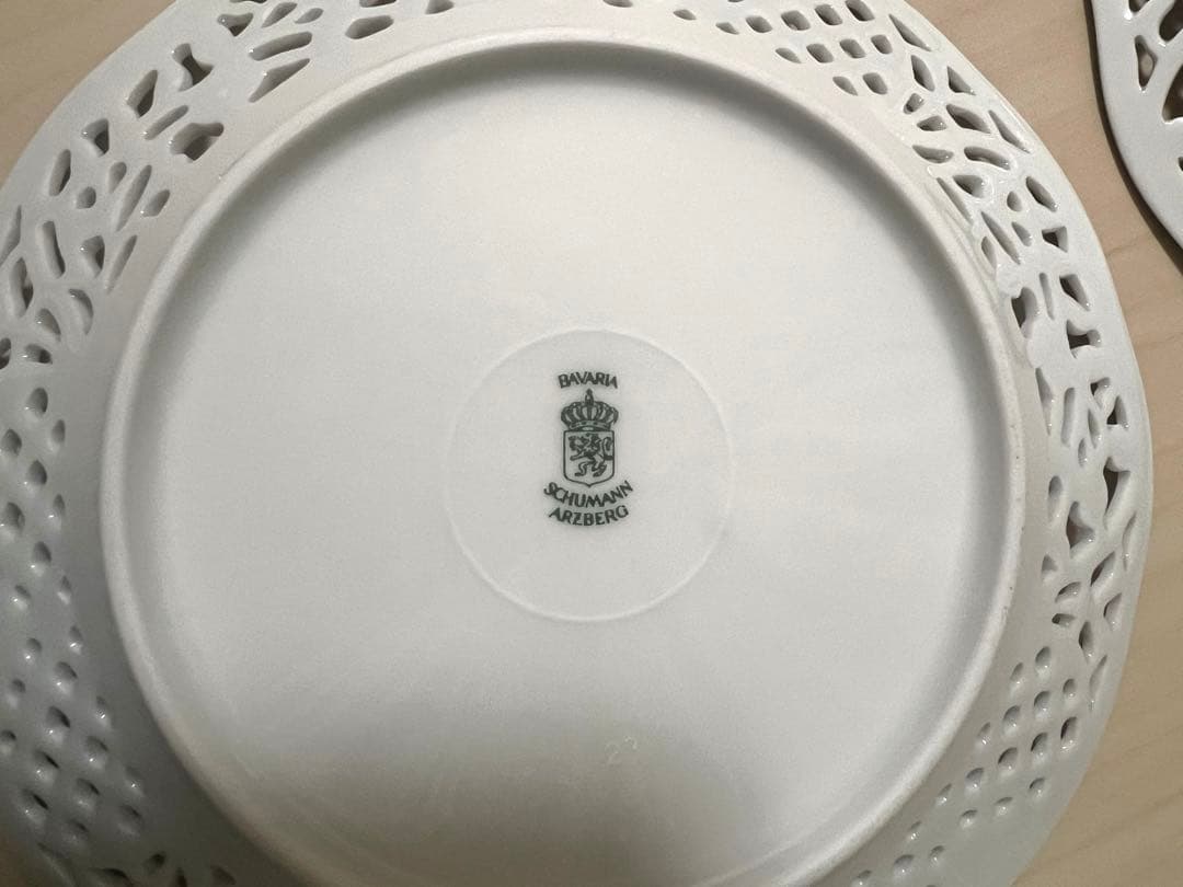 希少　ドレスデンフラワー　シューマンババリア　プレート　2枚セット