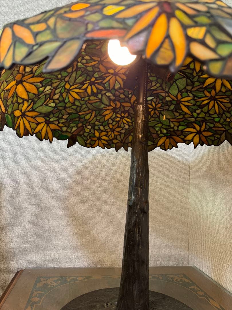 引取限定　アンティーク　ステンドランプ