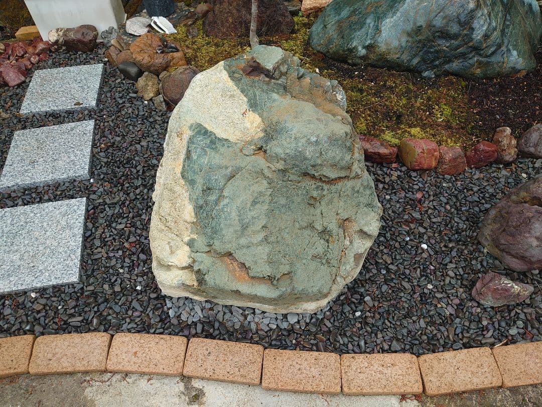京都産 青石 350kg 庭石 天然石 自然石 鑑賞石