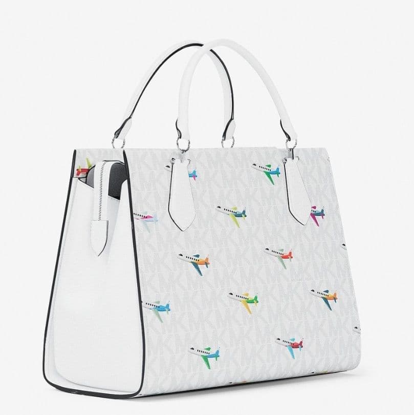 【限定柄】新品未使用 MICHAEL KORS マイケルコース 飛行機柄バッグ