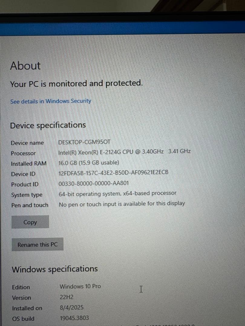 サーバー HP Z2 Tower G4 Workstation Quadro P2200